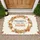 Thankful For This Home Autumn Foliage Wreath Pumpkins - Farmhouse Thanksgiving Decor Doormat - 1