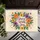 Grow With Joy Poppy Daisy Coneflower Green Stems Butterflies Hearts - Home Decor Gift Doormat - 6