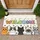 Welcome Cats Paw Prints Hearts Stars - Home Decor Gift for Cat Lover Doormat - 1