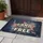 Waving American Flag Land of the Free Text - Independence Day Gift for Veterans Doormat - 5