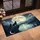 Two Wolves Howling Full Moon Pine Forest - Wildlife Lover Gift Doormat - 4
