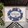Welcome Script Patriotic Floral Stars - Independence Day Farmhouse Decor Doormat - 6