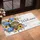 Fluffy Tabby Cat Welcome Wreath Patriotic Floral - Home Decor Gift for Cat Lover Doormat - 4