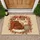 Sleeping Turkey Nap After Pie Autumn Leaves - Thanksgiving Home Decor Doormat - 1