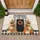 Pumpkins By The Door Autumn Wreath Black Door - Rustic Farmhouse Fall Decor Doormat - 1