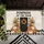 Pumpkins By The Door Autumn Wreath Black Door - Rustic Farmhouse Fall Decor Doormat - 6