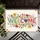 WELCOME Heart Floral Vines Daisies Poppies Lavender - Everyday Home Decor Gift Doormat - 6