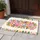 Welcome Heart Scroll Blooming Flowers Leaves Berries Dots - Entryway Home Decor Gift Doormat - 5