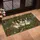 Three Realistic Rabbits Wild Forest Flora - Wildlife Lover Home Decor Gift Doormat - 4