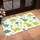 T-Rex Brontosaurus Stegosaurus Flowers - Home Decor Gift for Kids Doormat - 4