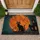 Black Cat Jack-o'-Lantern Moon Haunted House - Halloween Decor Doormat - 1