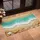 Vibrant Turquoise Ocean Waves Sandy Beach Shoreline Seashells Starfish - Home Decor Gift Doormat - 4