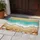 Vibrant Turquoise Ocean Waves Sandy Beach Shoreline Seashells Starfish - Home Decor Gift Doormat - 5