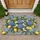 Blue Birds Lemon Hydrangea Foliage - Home Decor Gift for Botanical Lover Doormat - 1