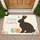 Easter Bunny Happy Easter Eggs Spring Flowers - Farmhouse Holiday Decor Doormat - 1