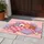 Five Sleepy Cartoon Kittens Pink Blanket Purple Pillows Hearts Stars - Home Decor Gift for Cat Lover Doormat - 5