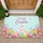 Happy Easter Bunny Eggs Spring Garden - Easter Holiday Home Decor Doormat - 1