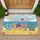 Welcome Flip Flops Sandy Beach Ocean Sun - Summer Home Decor Gift Doormat - 1