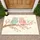 Owls Blossom Branch Cherry Blossoms Butterfly - Nature Lover Home Decor Gift Doormat - 1