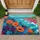 Vibrant Poppies Bellflowers Coastal Cliffs - Home Decor Gift Doormat - 1