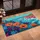 Vibrant Poppies Bellflowers Coastal Cliffs - Home Decor Gift Doormat - 4
