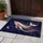Pink Gold Whale Golden Light Crescent Moon Star Dust Cosmic Sky - Home Decor Gift Doormat - 5