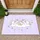 Sleeping Unicorns Clouds Golden Stars Moons Flowers - Home Decor Gift for Unicorn Lover Doormat - 1
