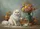 Fluffy White Cat Goldfish Fishbowl Flowers - Home Decor Gift for Cat Lover Doormat - 7