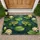 Green Frogs Lily Pads Water Lilies Aquatic Plants Pond - Wildlife Lover Home Decor Gift Doormat - 1