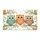 Plump Owls Wide Open Eyes Smaller Owls Leafy Branches - Wildlife Home Decor Gift Doormat - 3