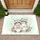 Raccoons with Taco Pastel Balloons Leaves - Home Decor Gift for Raccoon Lover Doormat - 1