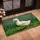 Fluffy White Duckling Walking Pose Rustic Wood Pasture - Wildlife Lover Home Decor Gift Doormat - 4