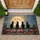 Black Cats Full Moon Poppies Rustic Wooden Fence Night Sky Home Decor Gift for Cat Lover Doormat - 1