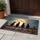 Black Cats Full Moon Poppies Rustic Wooden Fence Night Sky Home Decor Gift for Cat Lover Doormat - 5