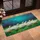 White Geese Grassy Field Swirling Sky - Wildlife Lover Gift Doormat - 4