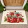 Strawberry Jam Jars Daisies Golden Stars - Farmhouse Home Decor Doormat - 1