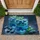 Electric Blue Liquid Glasses Blueberries Mint - Home Decor Gift for Beverage Lover Doormat - 1