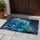 Electric Blue Liquid Glasses Blueberries Mint - Home Decor Gift for Beverage Lover Doormat - 5