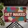 GET NAKED Bold Blocky Text Interlocking Large Irregular Shapes - Home Decor Gift Doormat - 6