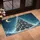Snow Evergreen Branches Glowing Homes Golden Moon - Christmas Decor Doormat - 4