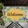 Welcome Teal Blue Seashell Starfish Sun Drenched Beach Sand Home Entryway Decor Gift Doormat - 6