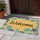Welcome Teal Blue Seashell Starfish Sun Drenched Beach Sand Home Entryway Decor Gift Doormat - 5