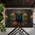 Black Cat Golden Eyes Botanical Foliage - Home Decor Gift for Cat Lover Doormat - 6