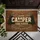Camper Happy Place Travel Trailer Evergreen Wood - Camping Lifestyle Gift for RV Owners Doormat - 6
