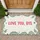 LOVE YOU BYE Message Wavy Border Farmhouse Decor - Everyday Home Gift Doormat - 1
