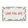 LOVE YOU BYE Message Wavy Border Farmhouse Decor - Everyday Home Gift Doormat - 3