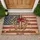 American Flag Crosses God Bless America - Independence Day Gift for Veterans Doormat - 1