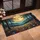 Luminous Golden Full Moon Forest Alpine Wildflowers Misty Mountains - Home Decor Gift Doormat - 4
