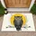 Perched Owl Yellow Circle Branch - Home Decor Gift for Owl Lovers & Bird Watchers Doormat - 1