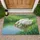 Two White Geese Water Grass Wildflower - Wildlife Lover Home Decor Gift for Bird Watcher Doormat - 1